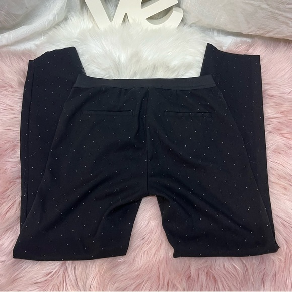 Zara basic black with white small speckling design dress pants small/26 - Picture 3 of 8